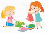 衣服不会叠，微信来求助，自理能力也需要学习