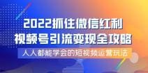 2022抓住微信红利，视频号引流变现全攻略，人人都能学会的短视频运营玩法