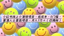 小红书线上小酒馆项目，低成本，0门槛，爱酒人士首选项目，月入3万＋