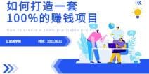 最新6月份《如何设计一套100％赚钱的项目系统》