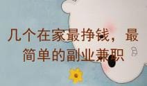 几个在家最挣钱且简单的副业兼职推荐