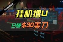 日赚30美刀，2024最新海外挂机撸U内部项目，全程无人值守，可批量放大